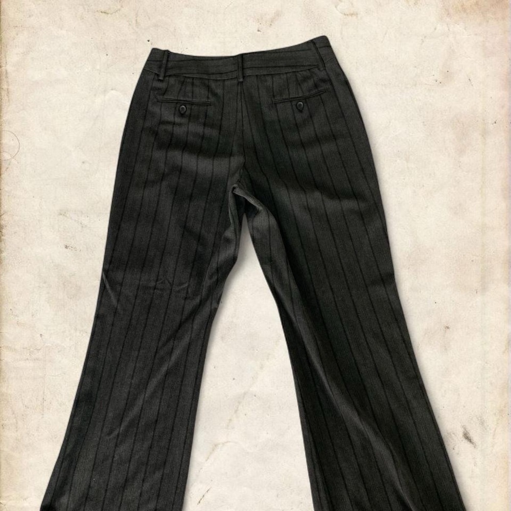 Alfani Charcoal Pinstripe Trousers - Picture 5 of 8